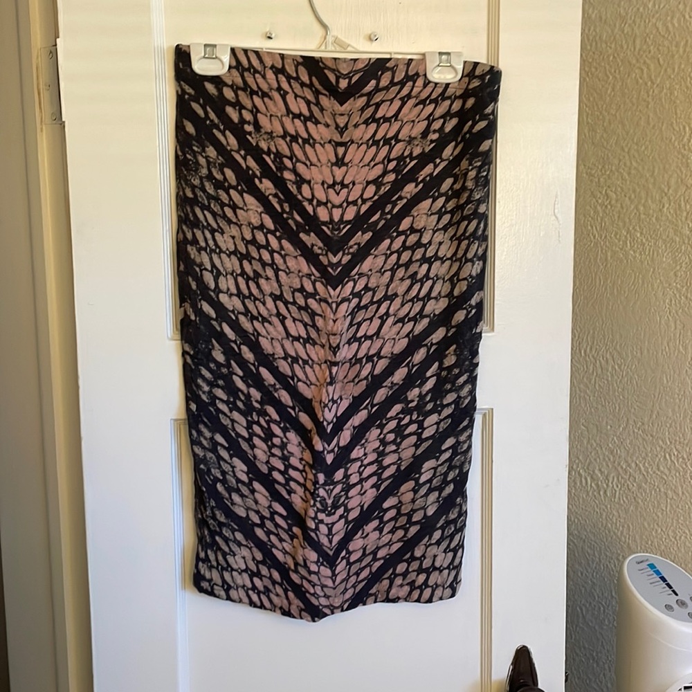 Pink and Purple Snake Skin Skirt- Free People